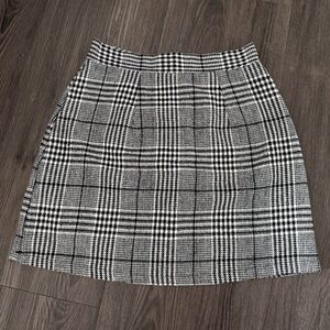 Plaid mini skirt